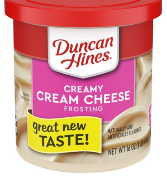 DUNCAN HINES  Creamy  'Cream Cheese' Frosting Creme für Kuchen 454 gr